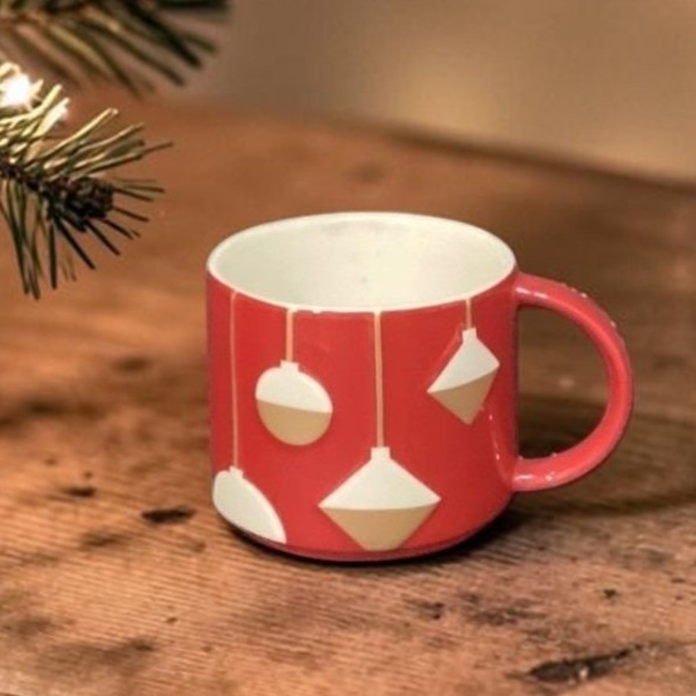 Starbucks 2012 Red Christmas Coffee Cup, Vintage Inspired‎ Ornaments Design